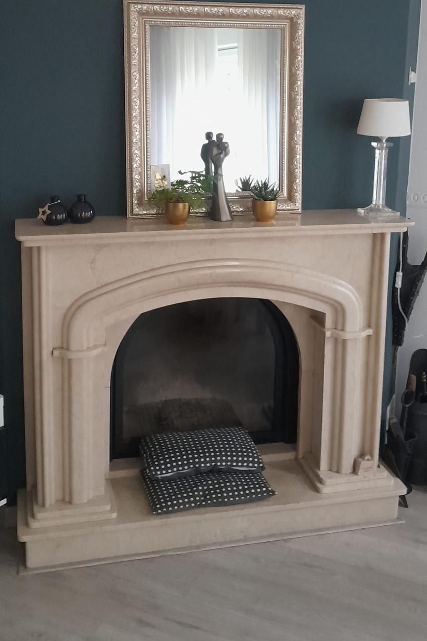 Marmeren voorzetschouw