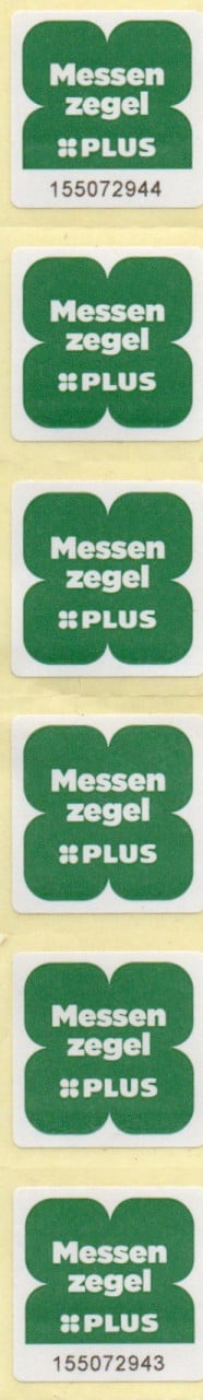6 stuks  PLUS  Messenzegels voor  0,60
