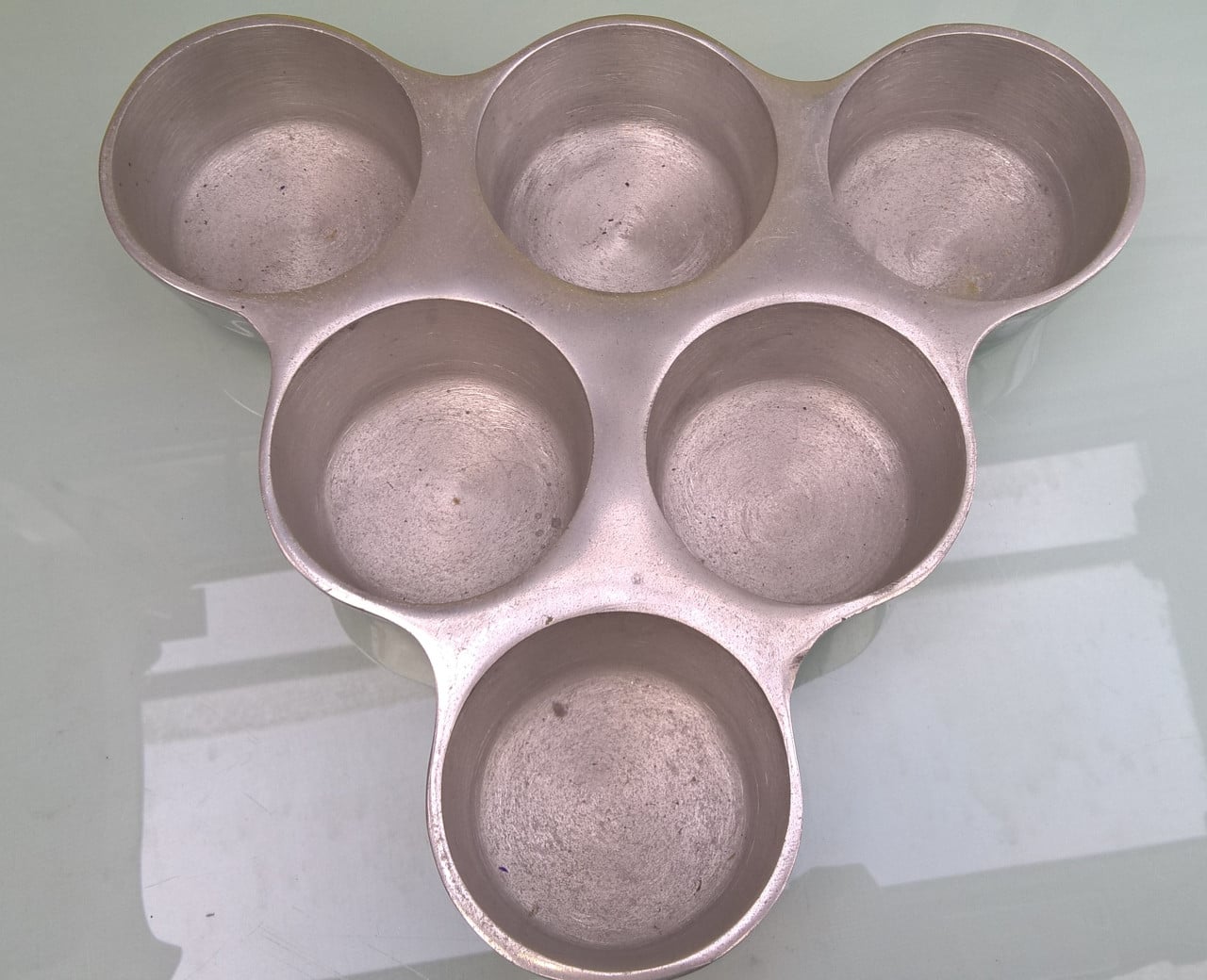 6 kaarsen plateau - Voor grote kaarsen - GRATIS