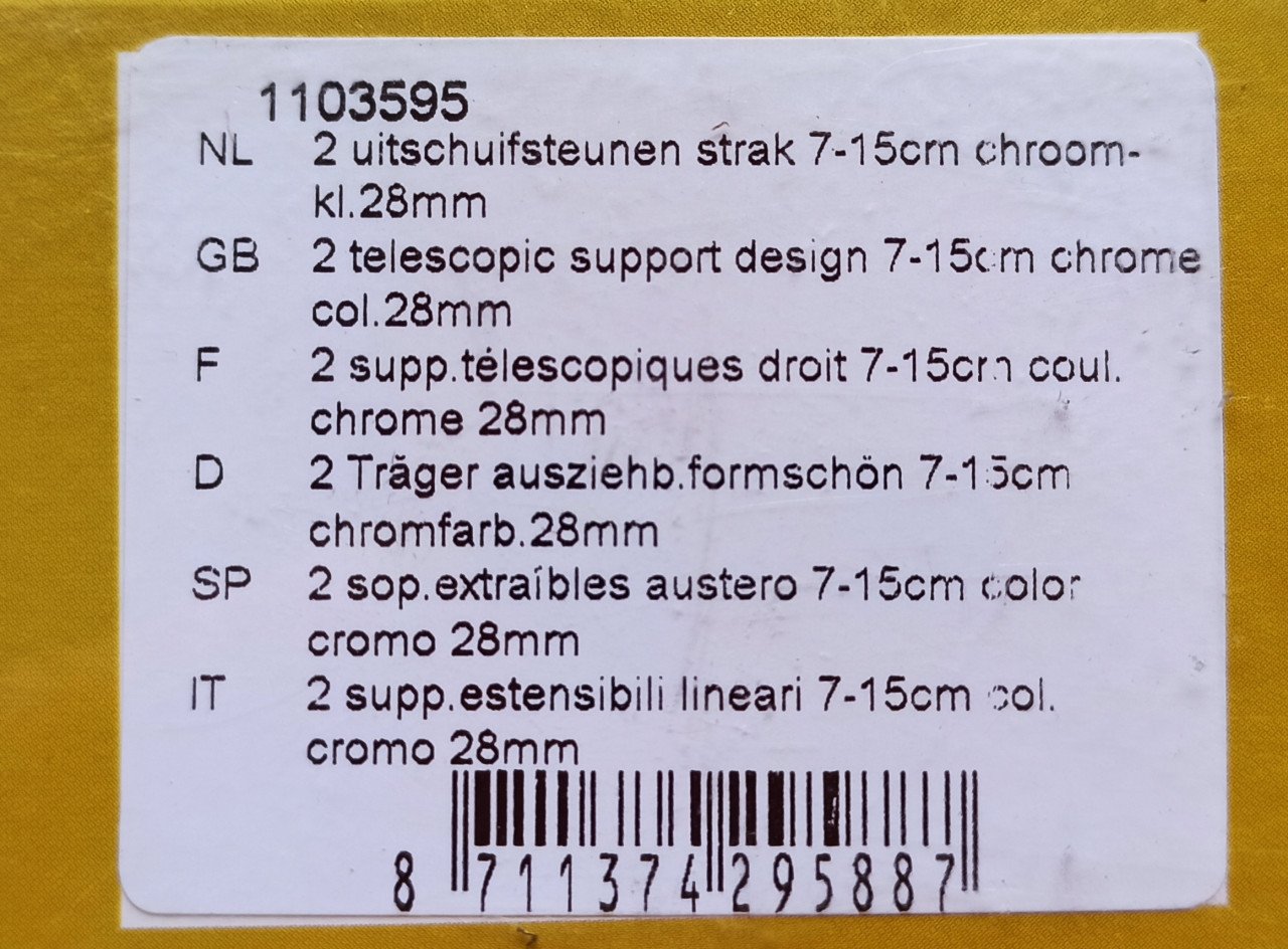 Intensions roede ring met inlage oog 28 mm 6 stuks/doos