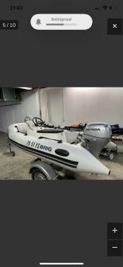 Brig rubberboot met 15 pk 4 stroke