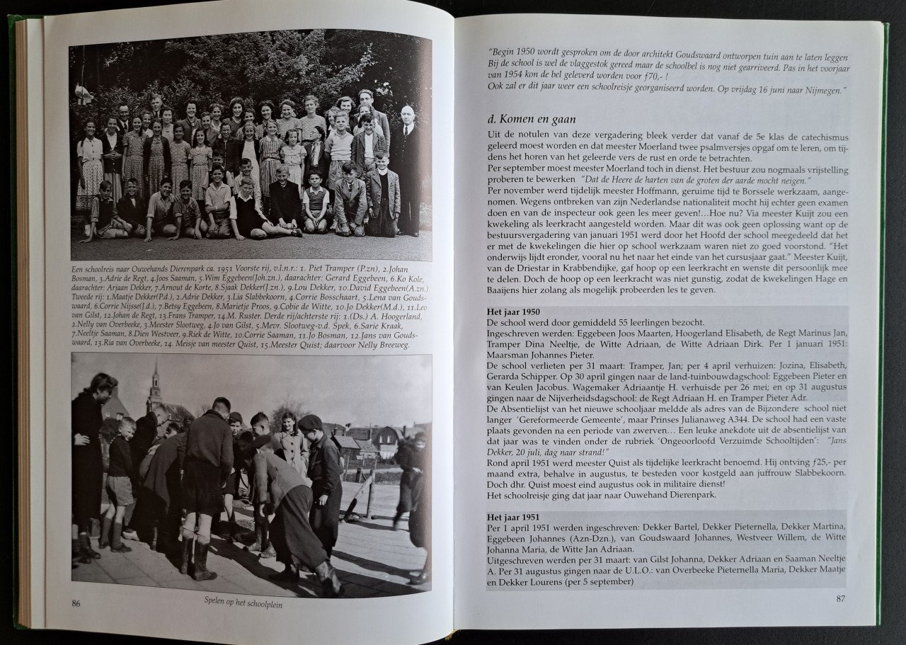 Johannes Calvijnschool Wolphaartsdijk - 75 jaar - JMC Murre + AN de Korte
