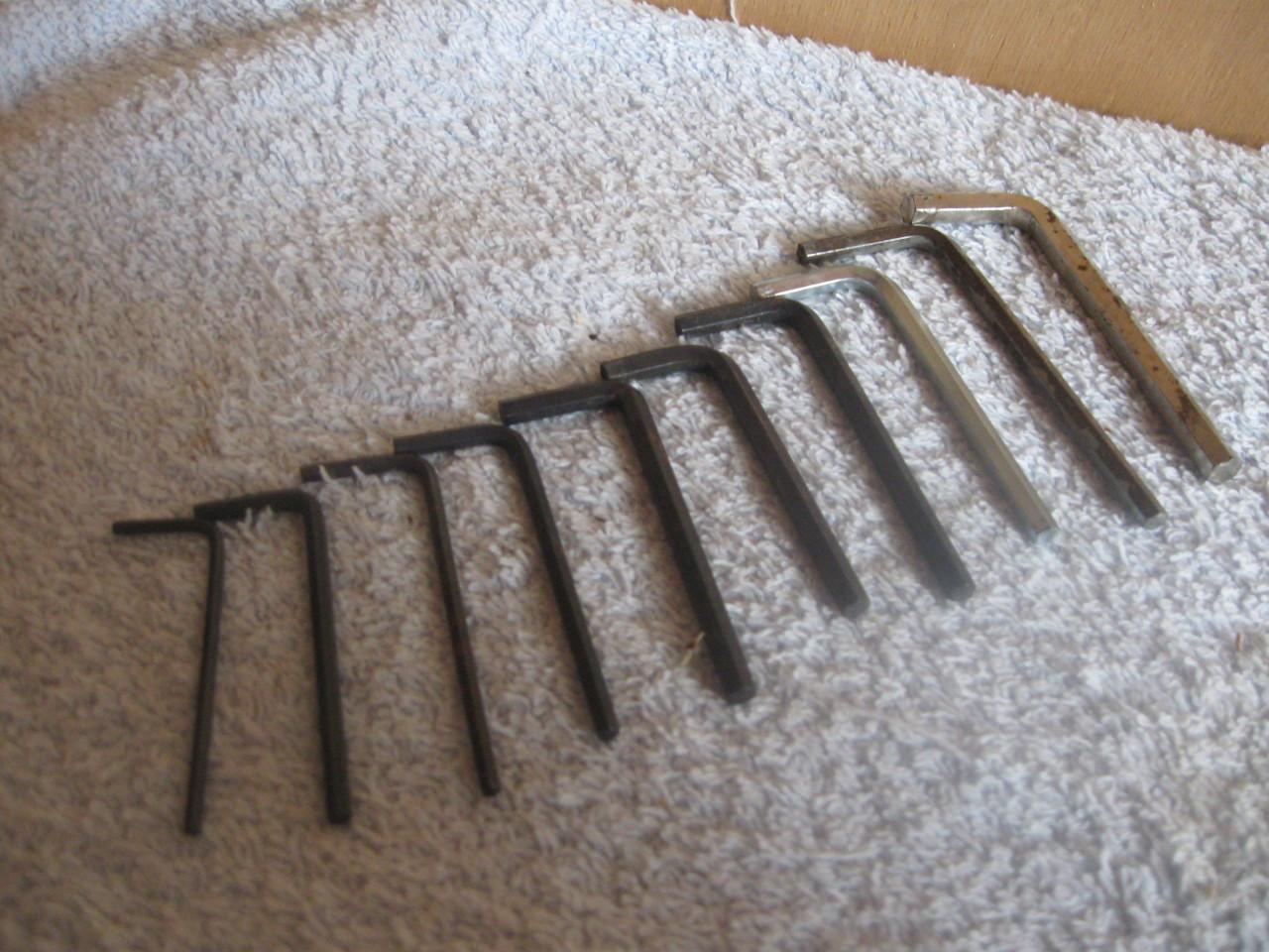 20 Verschillene inbus sleutels