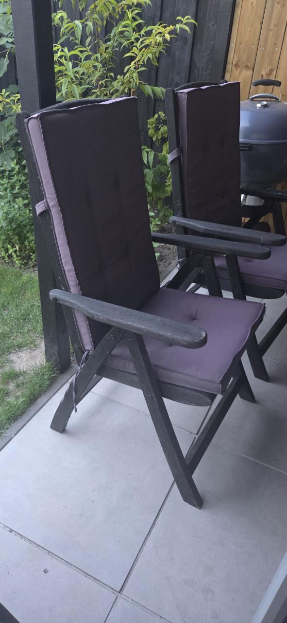 Houten tuinstoelen
