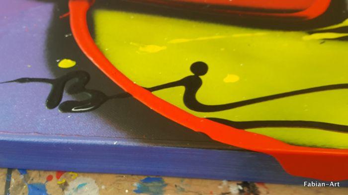 " Elvis " Acrylschilderij van Fabian .Acrylverf  op doek