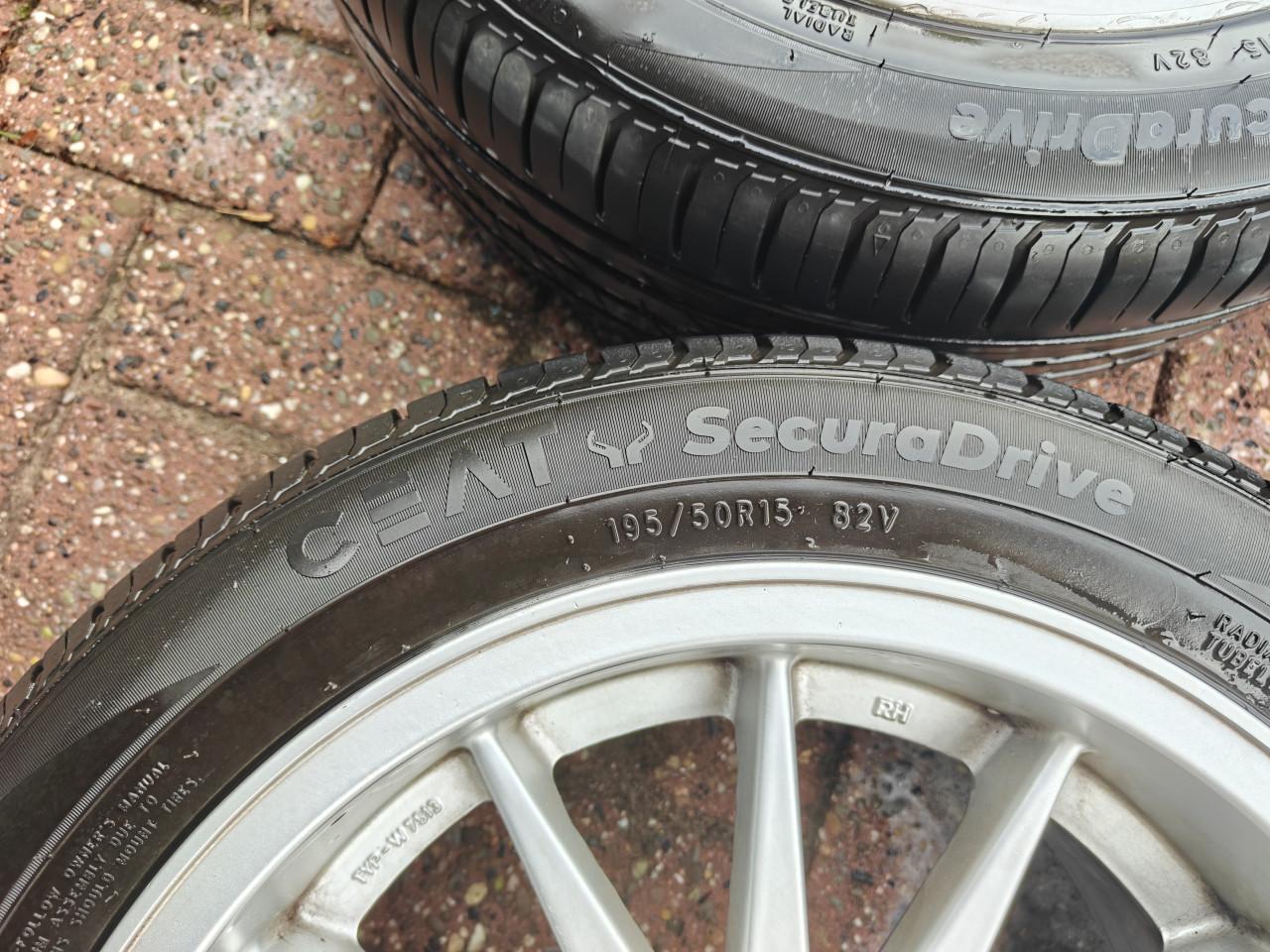 MIM 15 inch 4x100 – 7J ET13 – 195/50 R15 – klassieker/youngtimer