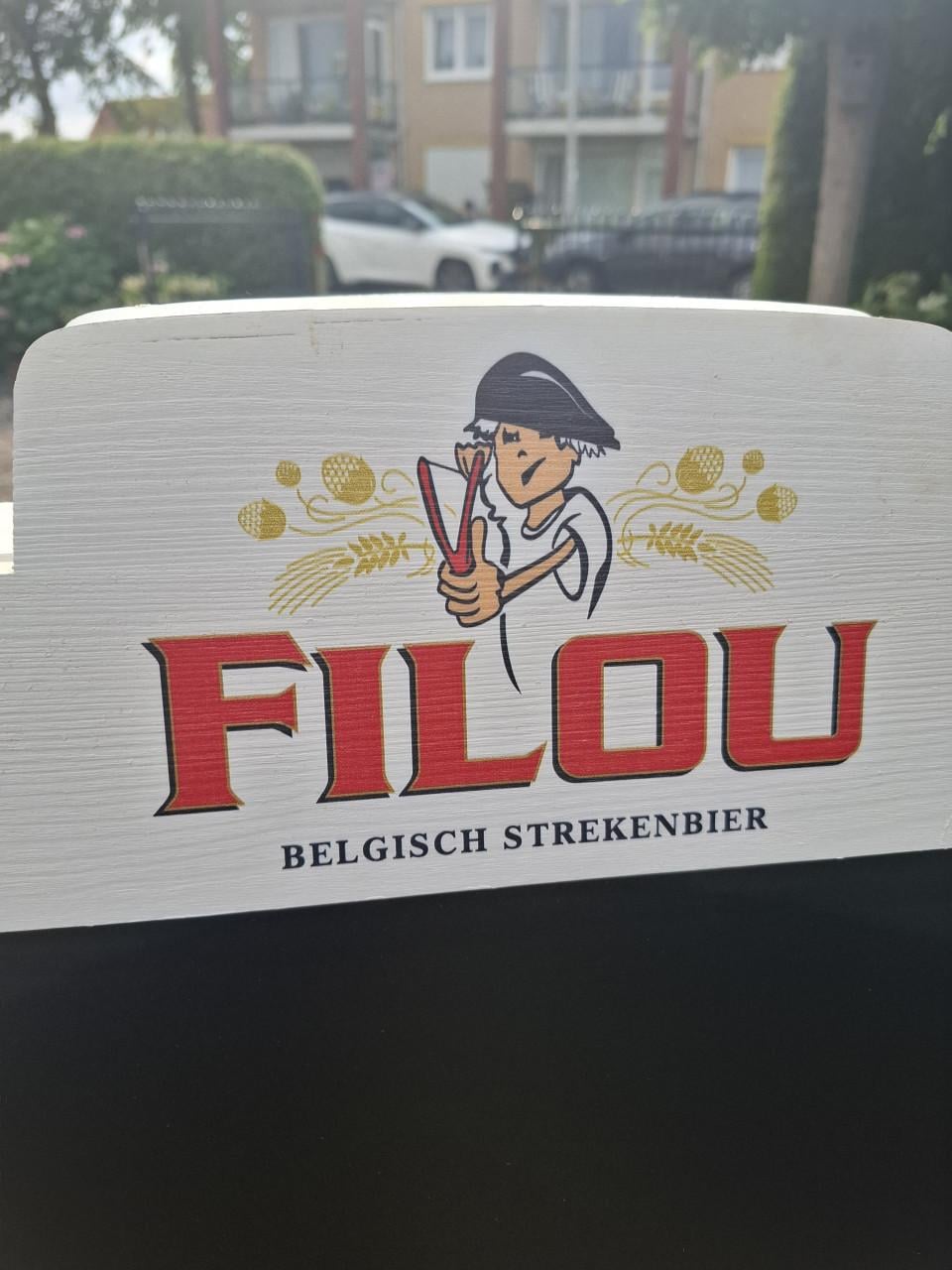 Stoepbord Filou Strekenbier