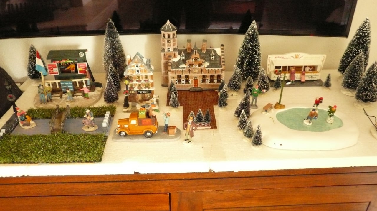 Kerstdorp geheel compleet met verlichting