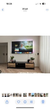 TV meubel hout zwart