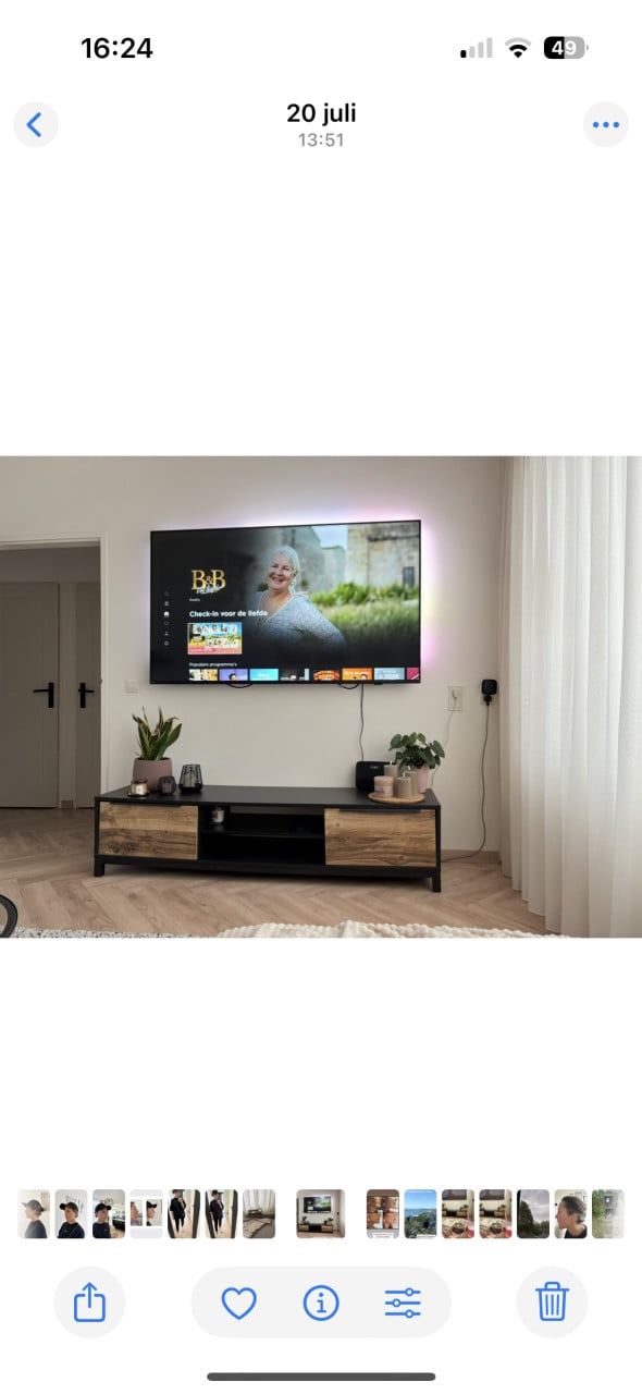 TV meubel hout zwart