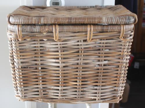 Mand kan ook als fietsmand gebruikt worden