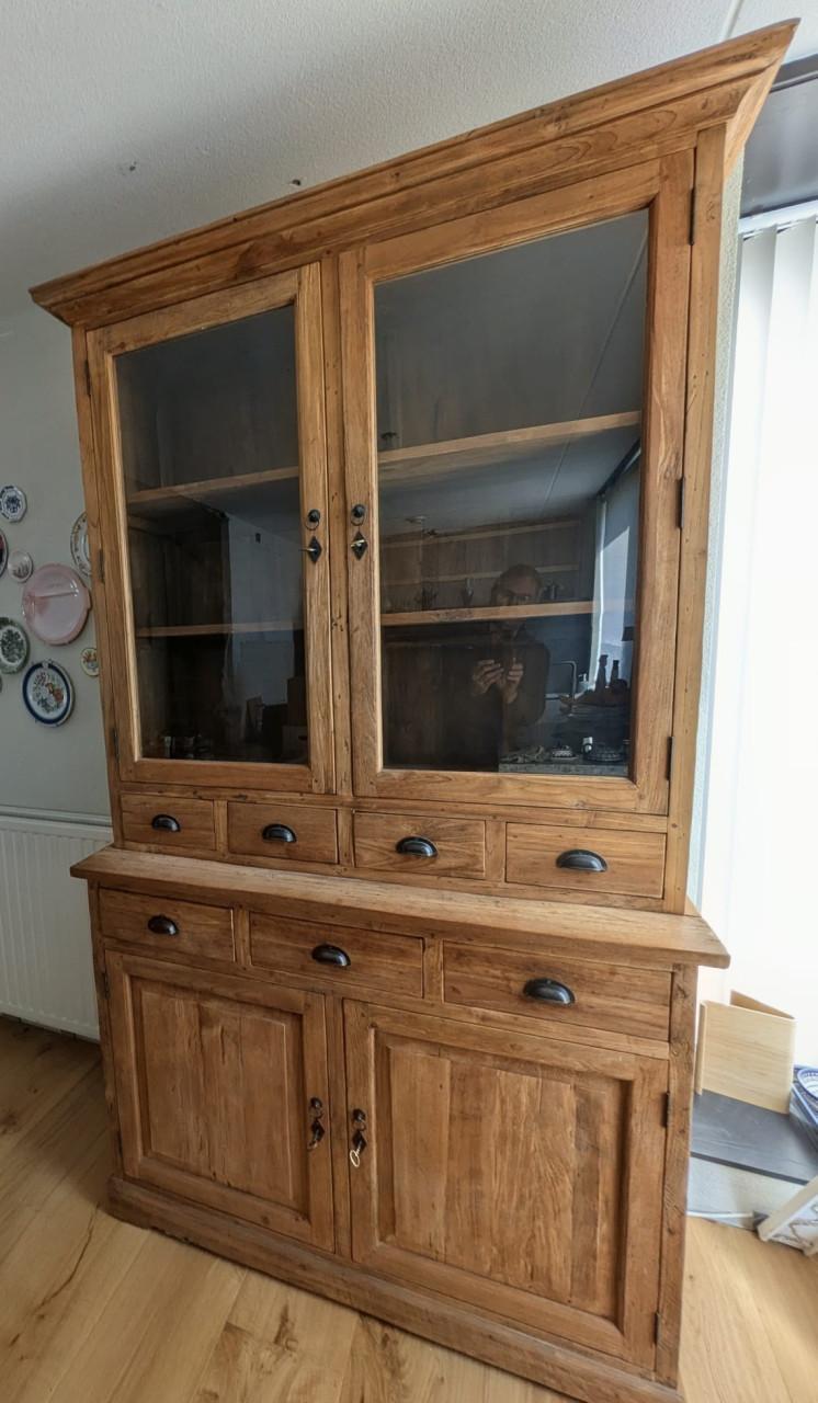 Mooie teakhouten buffetkast  massief