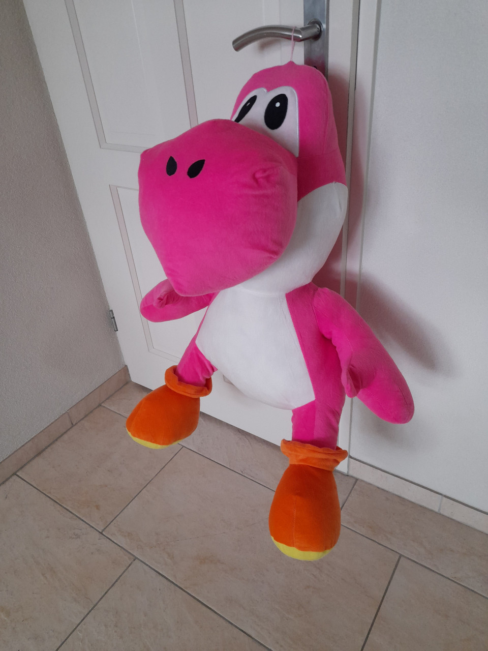 Grote Roze Knuffel 85 x60 cm ( z.g.a.n.)