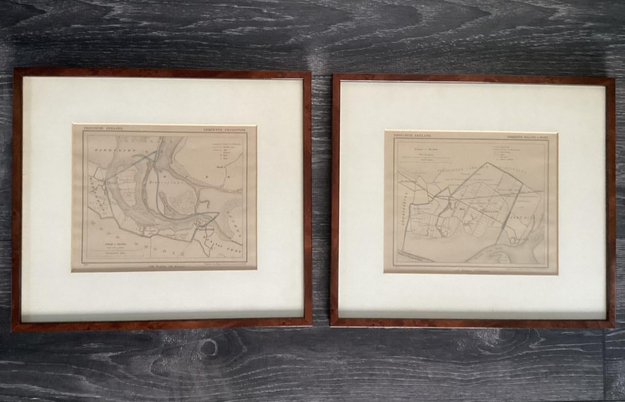 Kaart Philippine en kaart Rilland (Kuijper/Suringar).