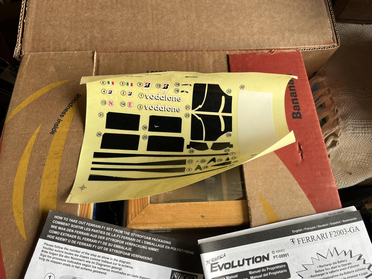 Radiografisch bestuurbare Nikko Ferrari f2003 GA-F1 RC auto