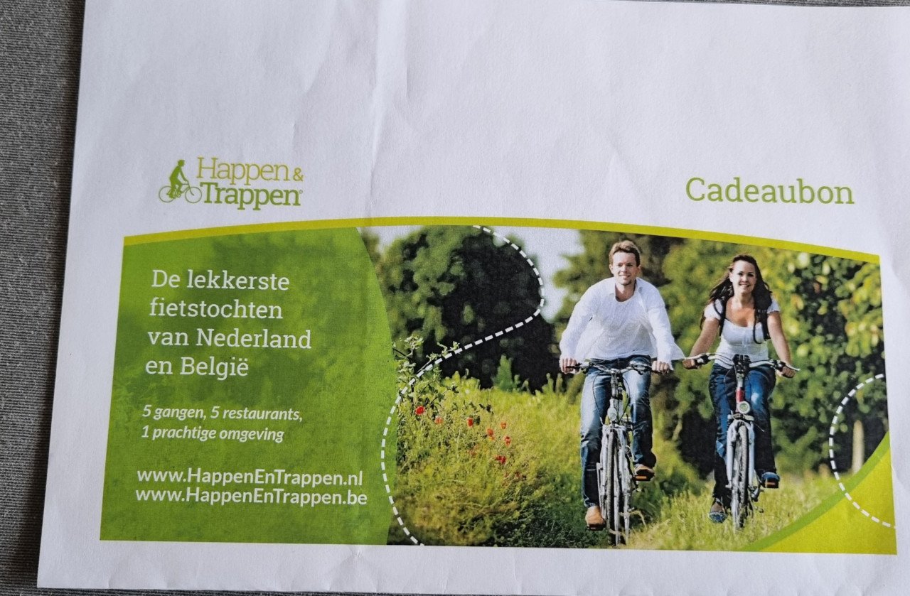 Happen en trappen cadeaubon voor 2 personen