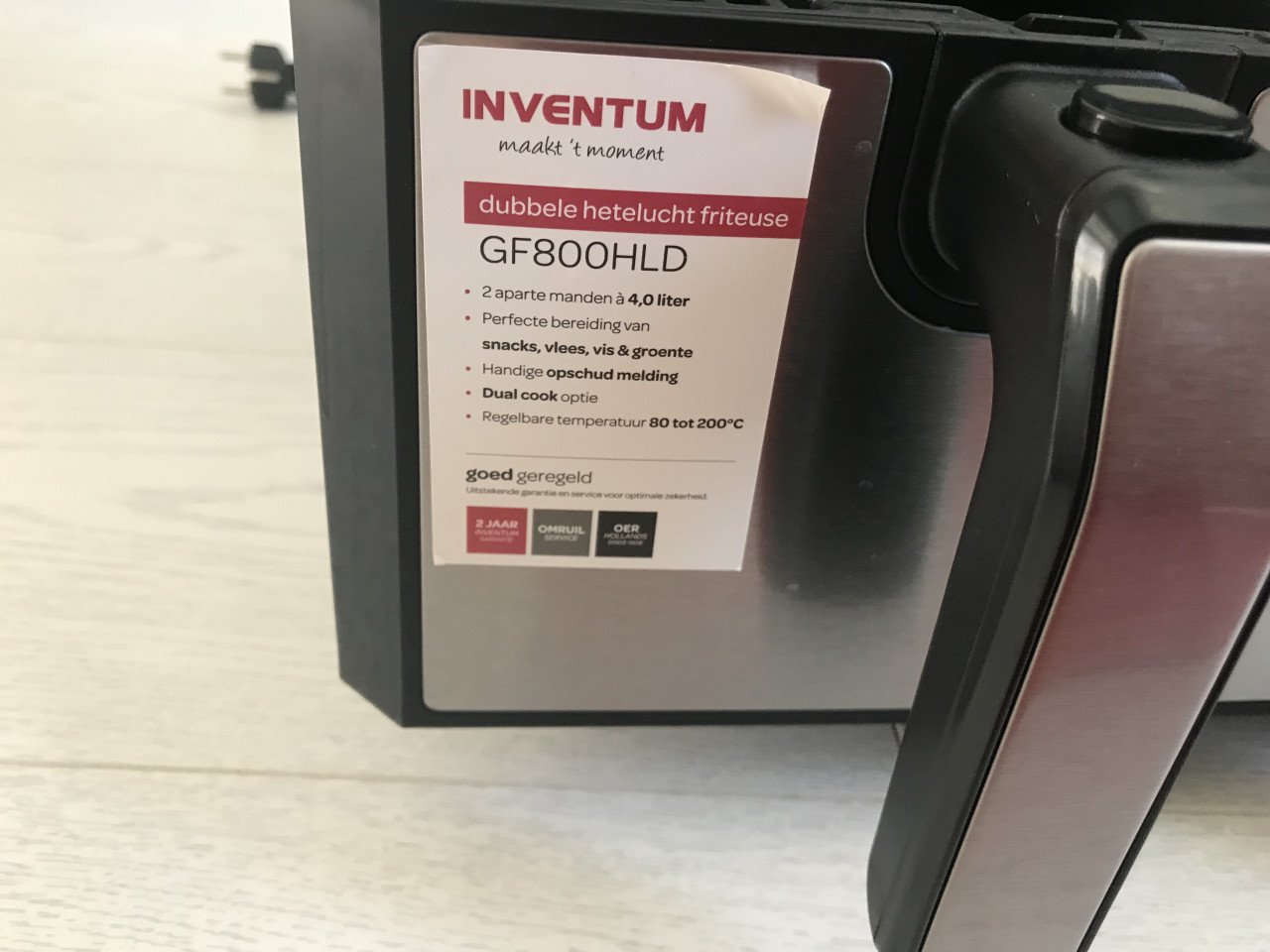 Airfryer 2x 4 liter Inventum