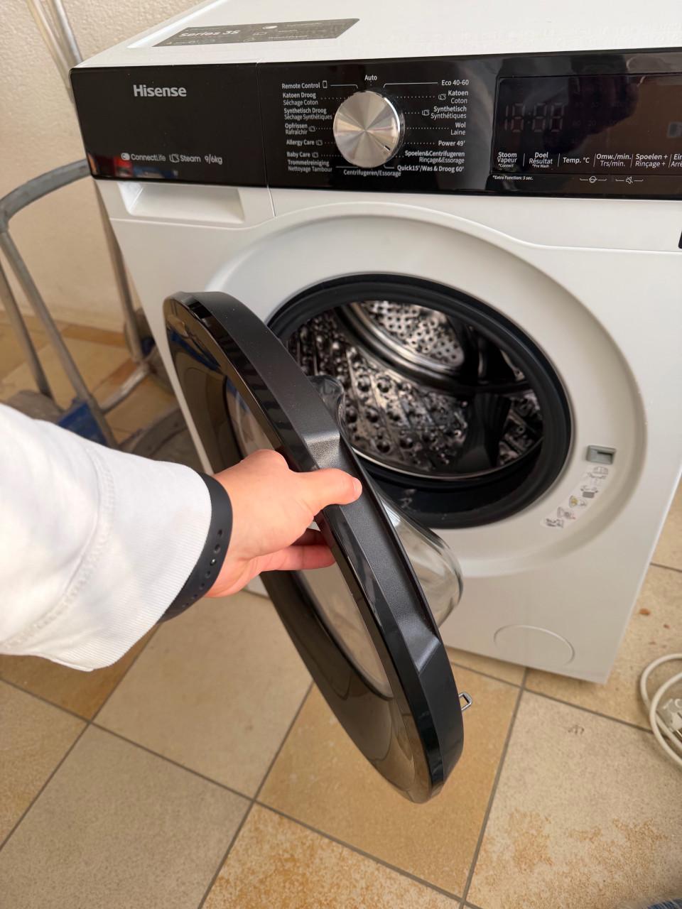 Hisense was-droogcombinatie 9kg (WD3S9043BW3)