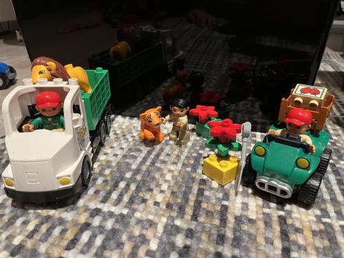 Duplo dierentuintruck 6172 & dierenverzorger 5632 & quad 5645