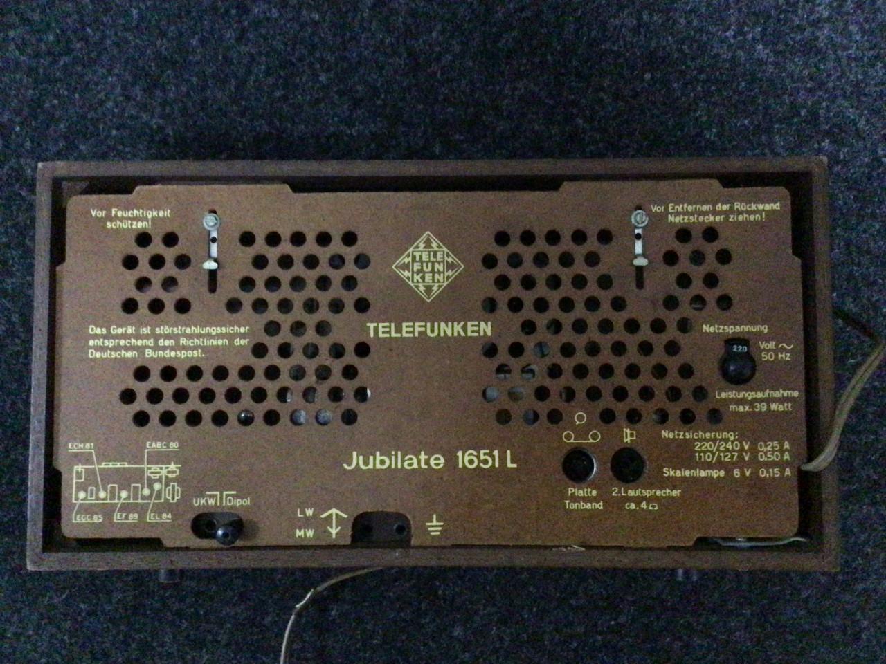 Oude Telefunken radio