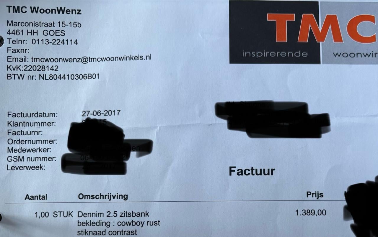 Leren 2,5 zits bank