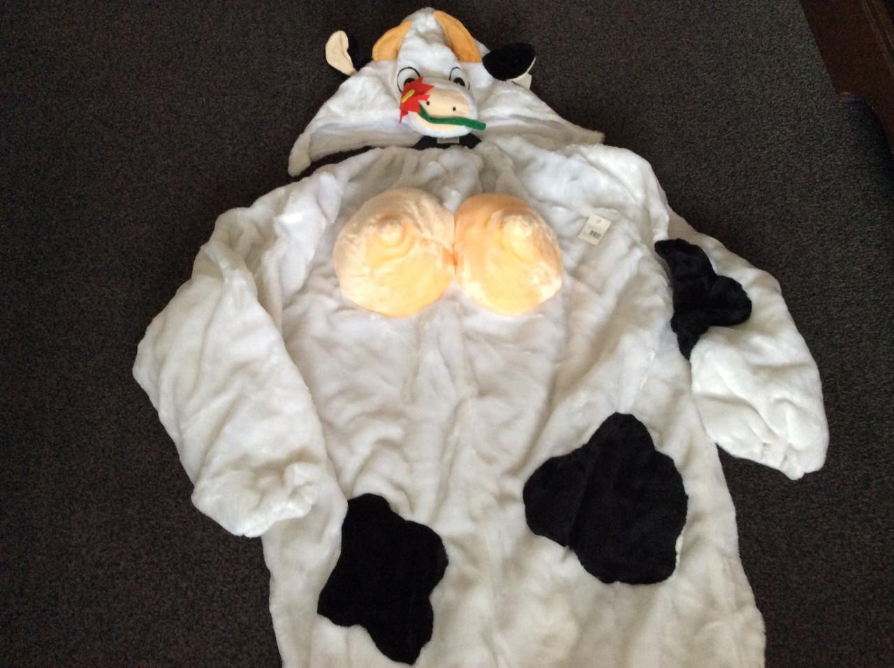 Nieuw koeienpak voor carnaval maat 58