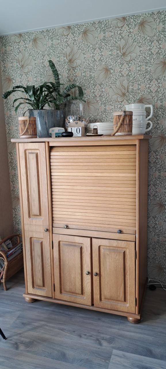 Te koop complete eikenhouten  meubelset