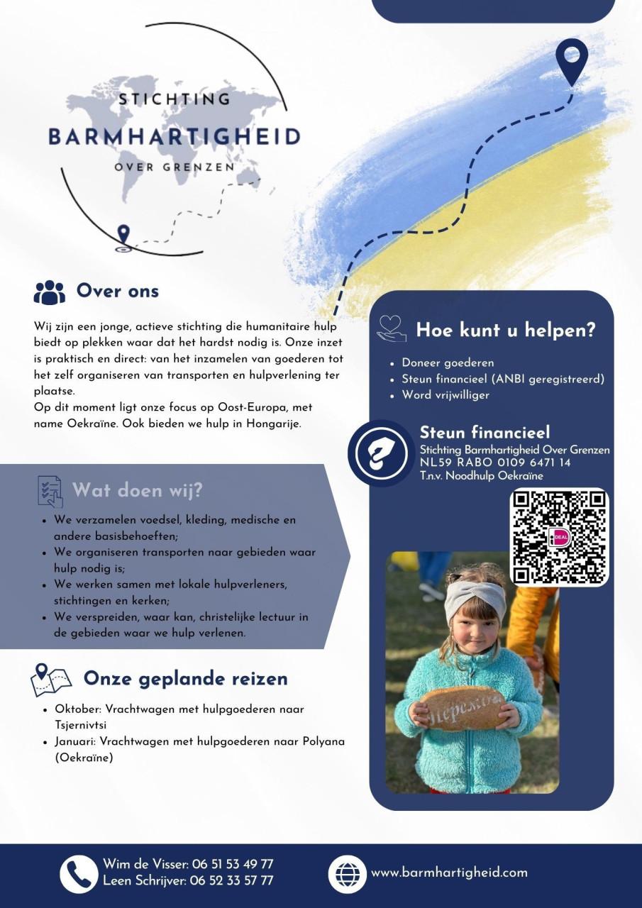 Inzameling hulptransport voor Oekraïne