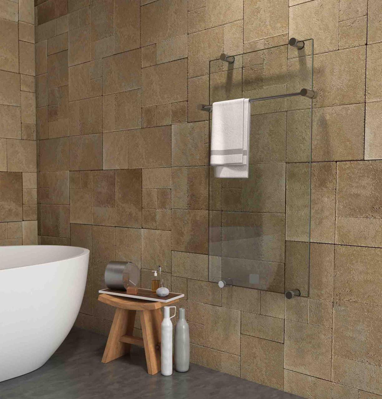 Glazen Design radiator (elektrisch) 500W