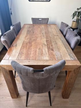 Eethoek met 6 stoelen