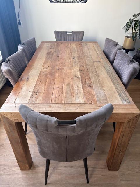 Eethoek met 6 stoelen