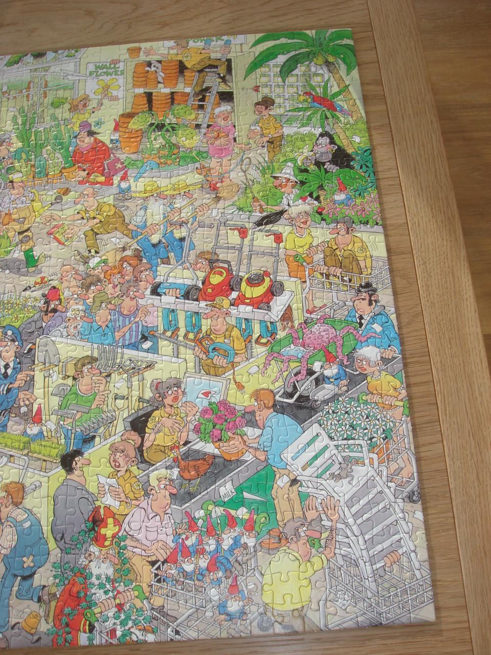 Te koop Complete Jan van Haasteren puzzel Het tuincentrum 1000 stukjes