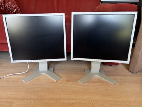 Beeldschermen, in hoogte verstelbaar, 2 stuks