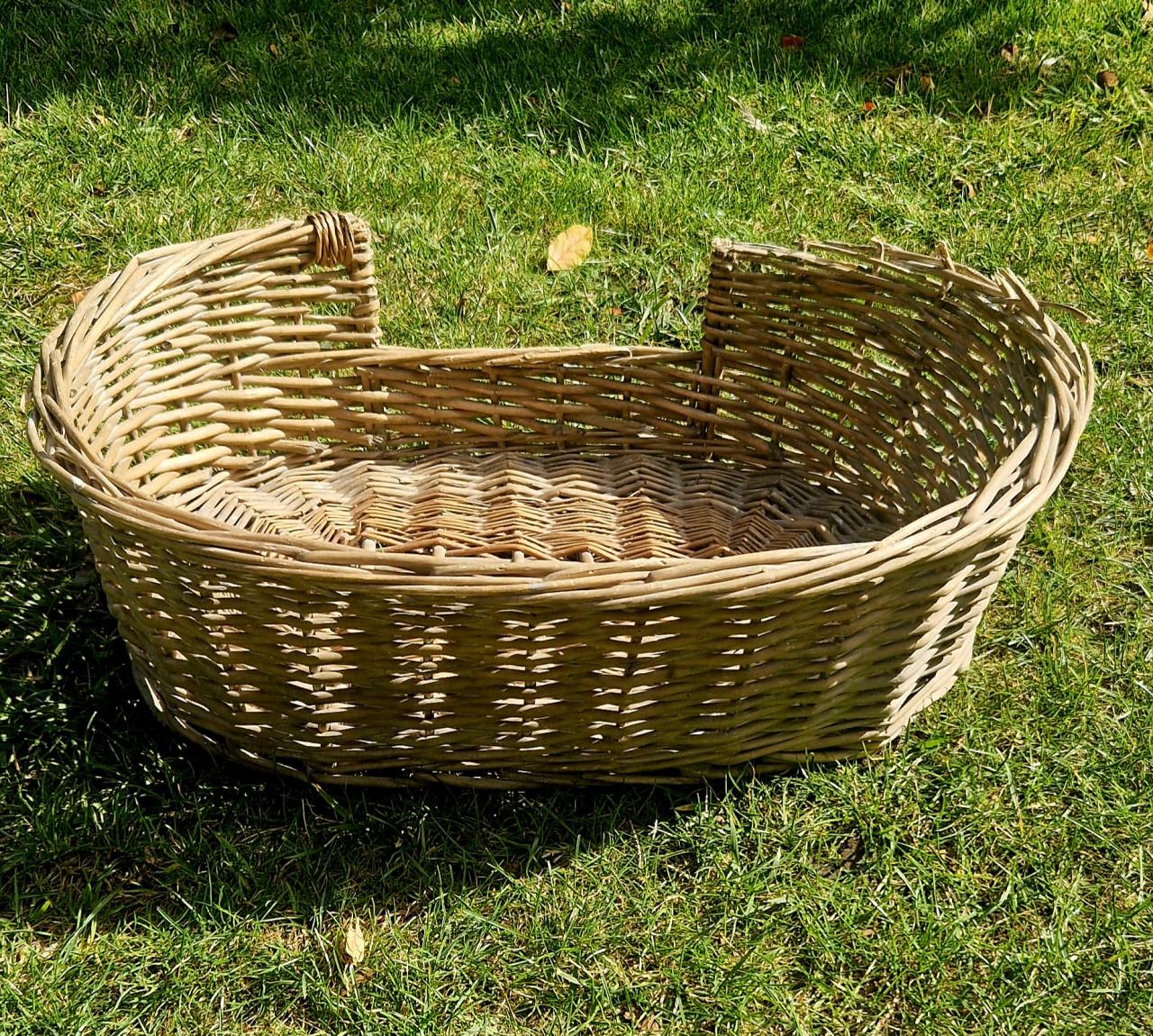 Rieten hondenmand 60x42x18 cm