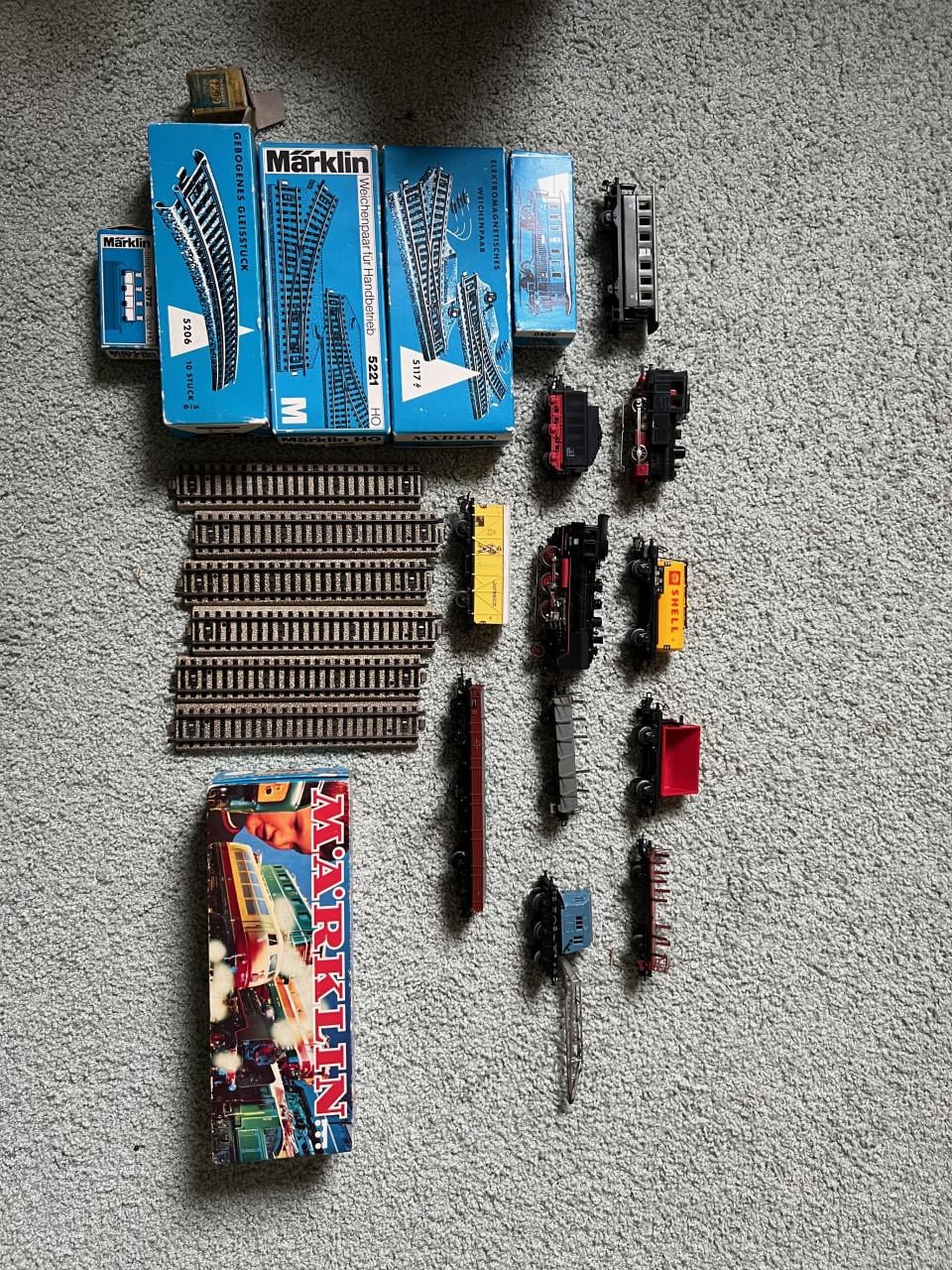 Model trein met trein baan