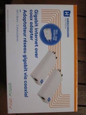 Hirschman internet via coax kabel set  NIEUW