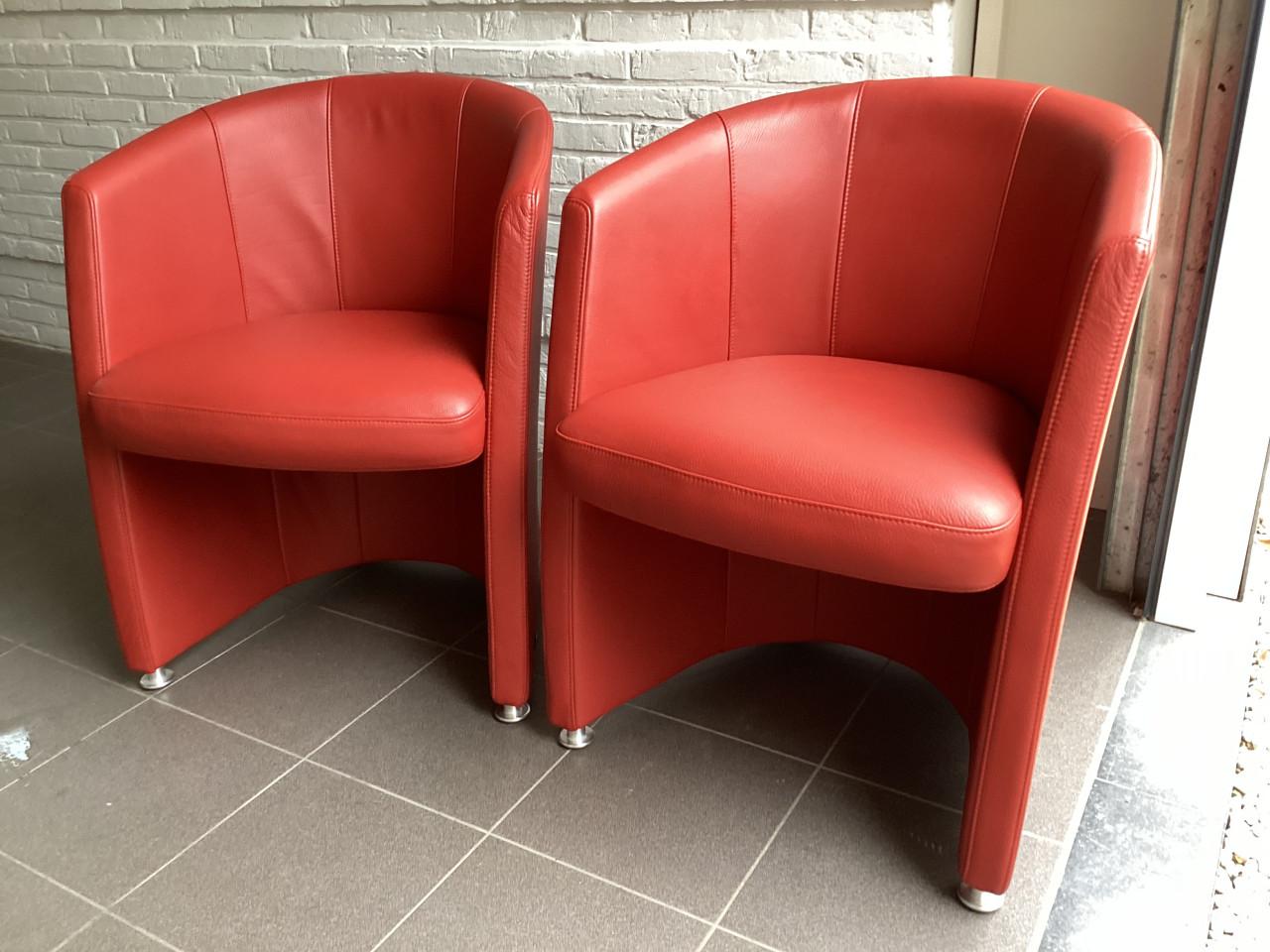 Rolf Benz stoelfauteuils(RB7300)per 2 of 4 stuks(als nieuw