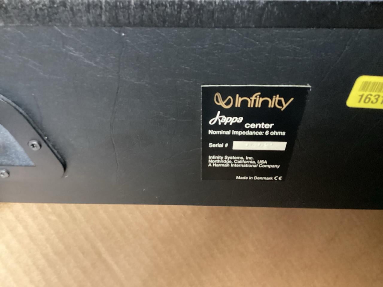 Center  speaker infinity