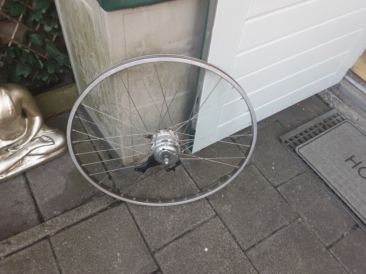 28 inch nexus achterwiel, 7 speed,rollerbrake rem