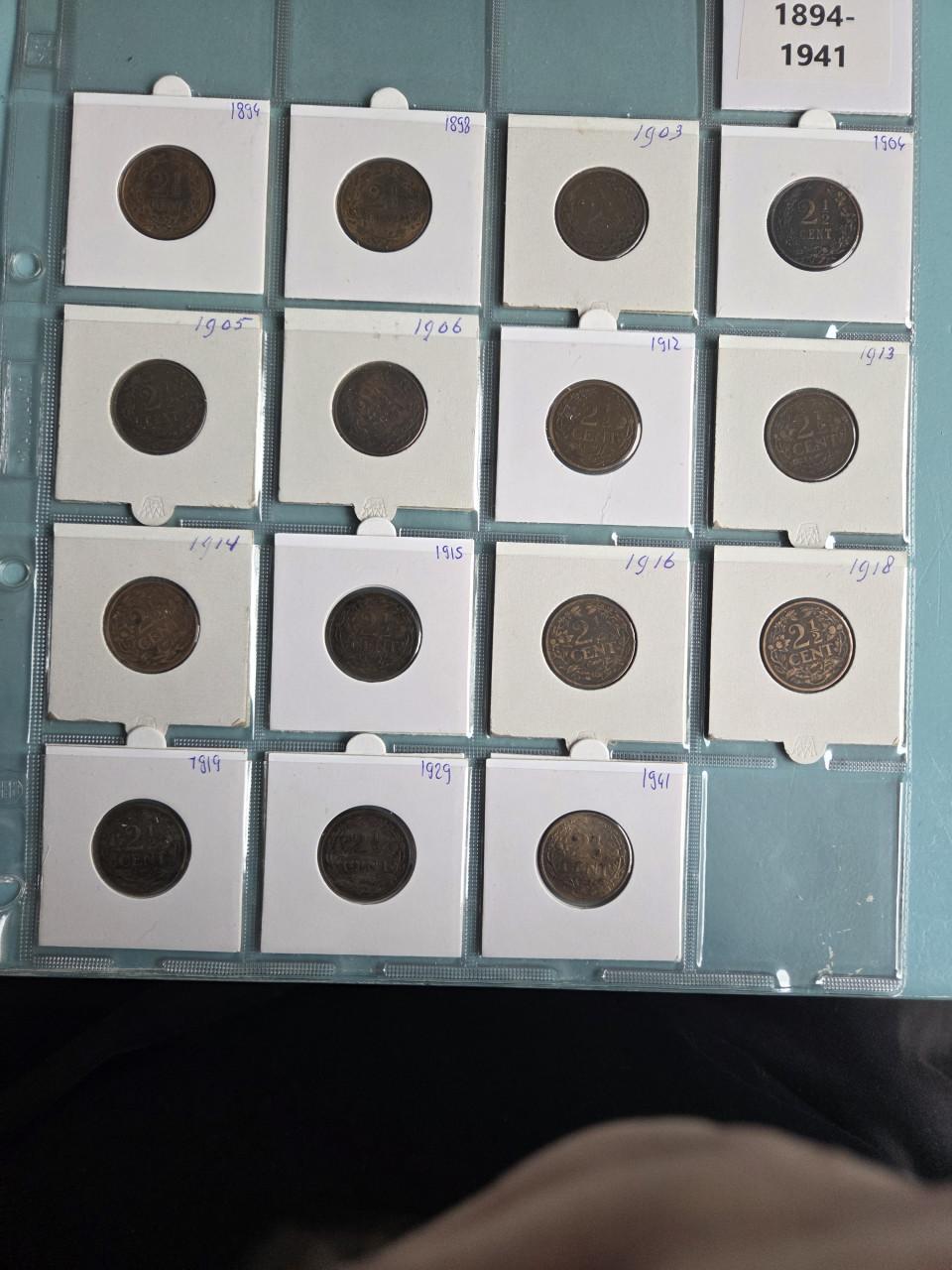 2.5 cent 1894-- 1941 serie