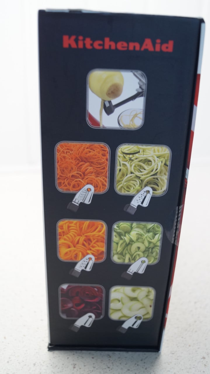 Spiraal plus pel schil accessoire voor Kitchenaid keukenmachine.