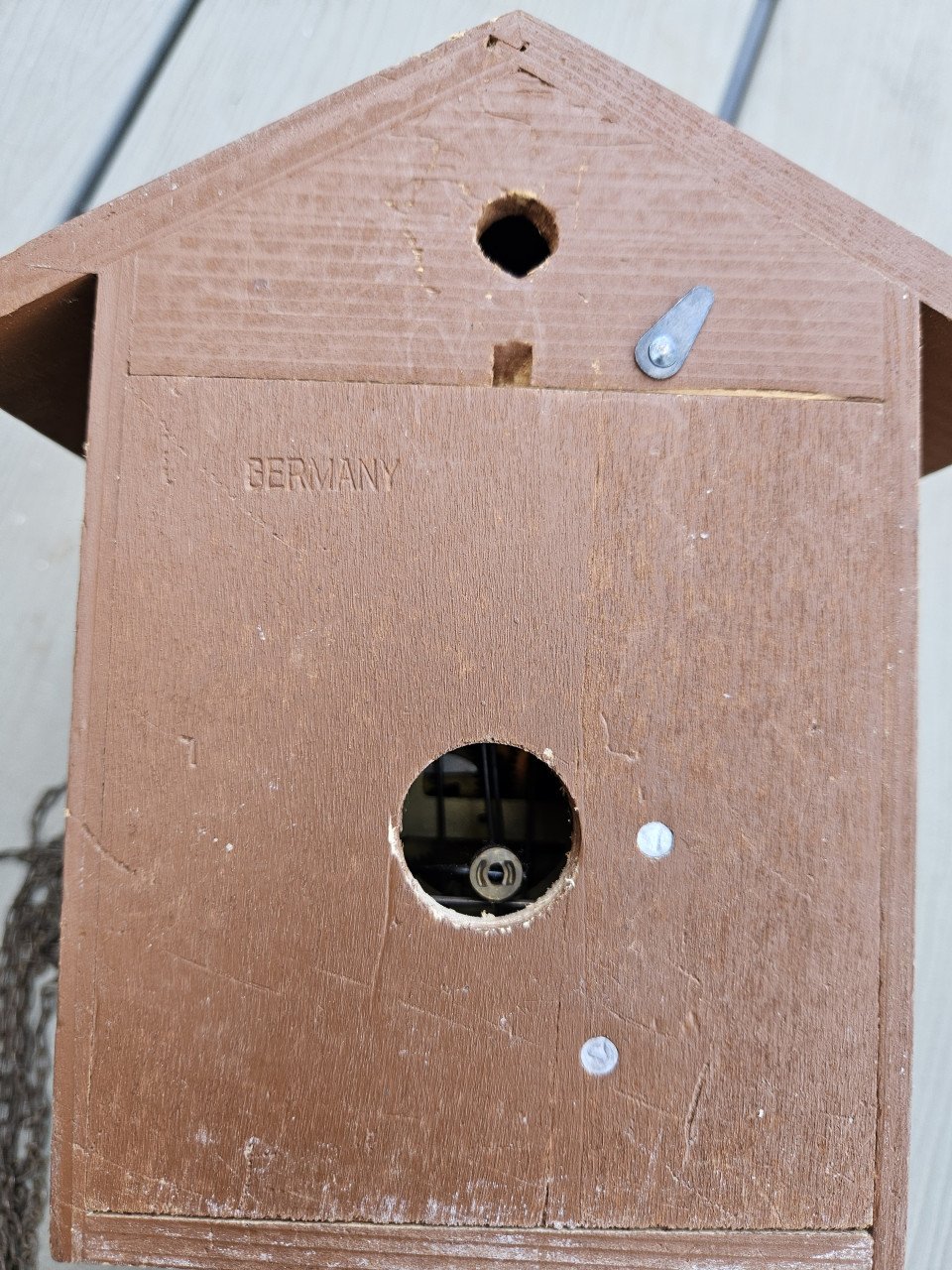 Mooie werkende houten koekoeksklok duitse klok zwarte woud
