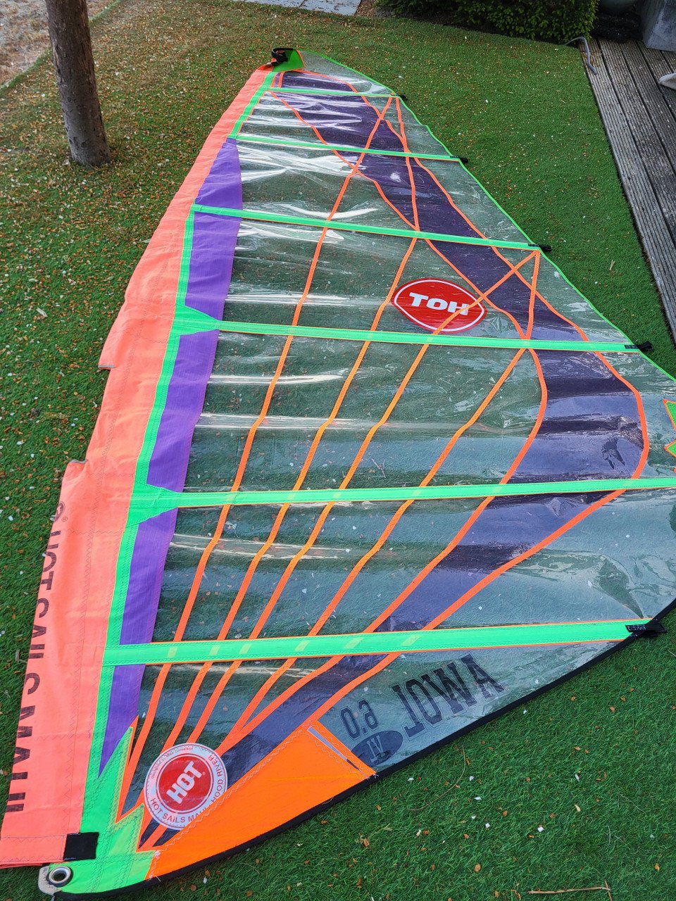 Windsurfboards en zeilen