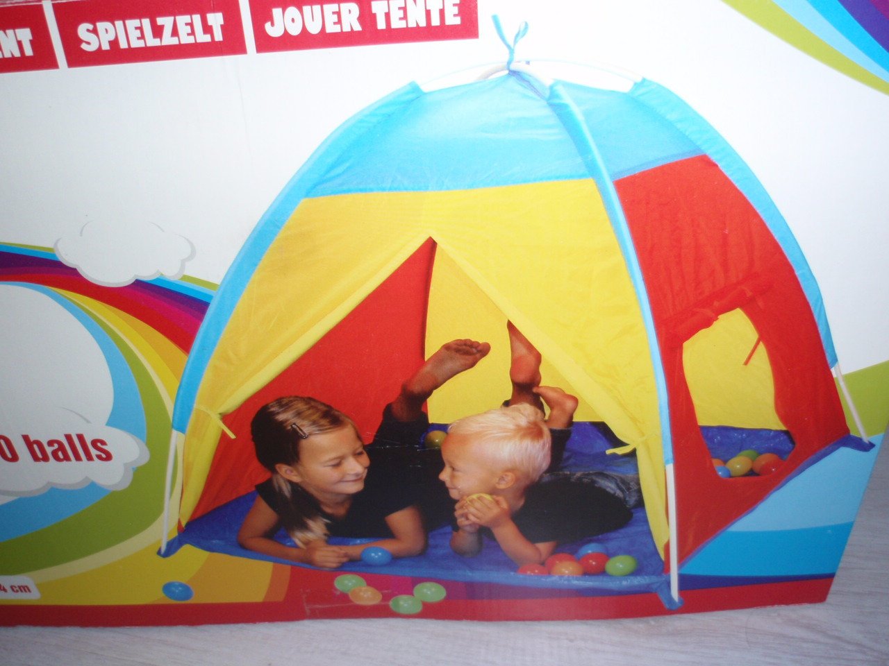 Speeltent met ballen