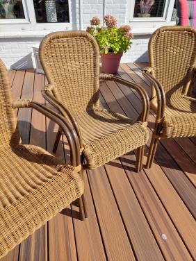 4 nw Horeca terras stoelen