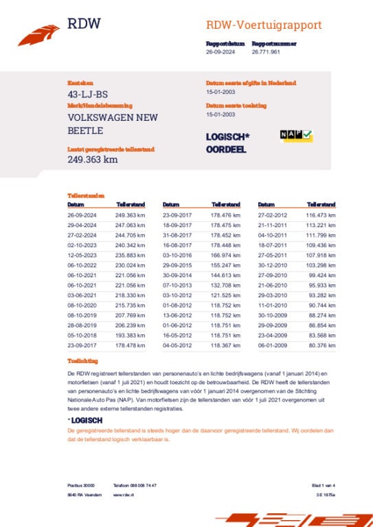 Volkswagen New Beetle 1.6 airco cruisse
