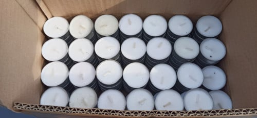 IKEA ROTERA lantaarn + ong 165 theelichtjes