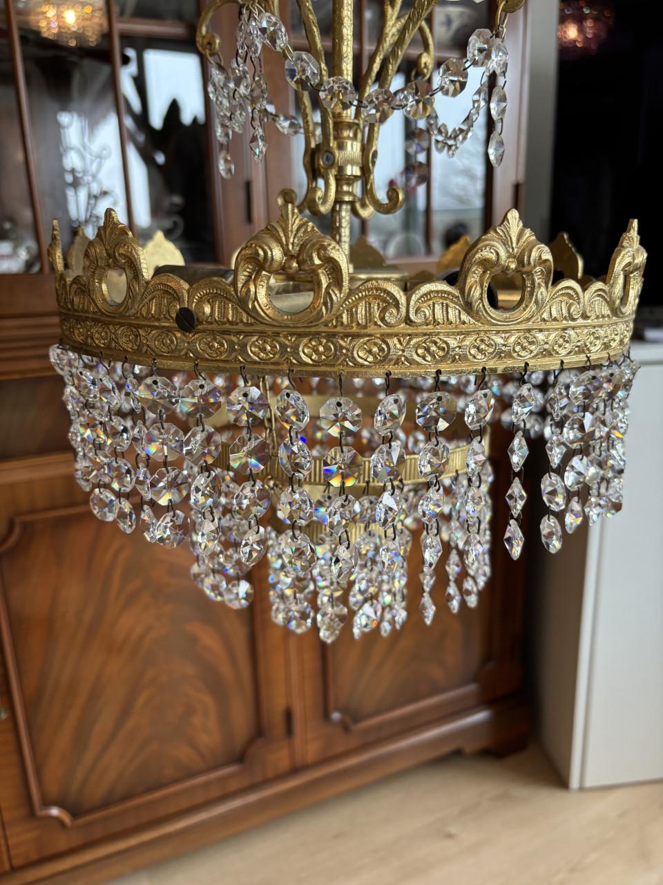 PRACHTIGE ECHT KRISTALLEN KROONLUCHTER