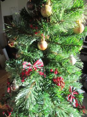 Klein kerstboompje kunststof