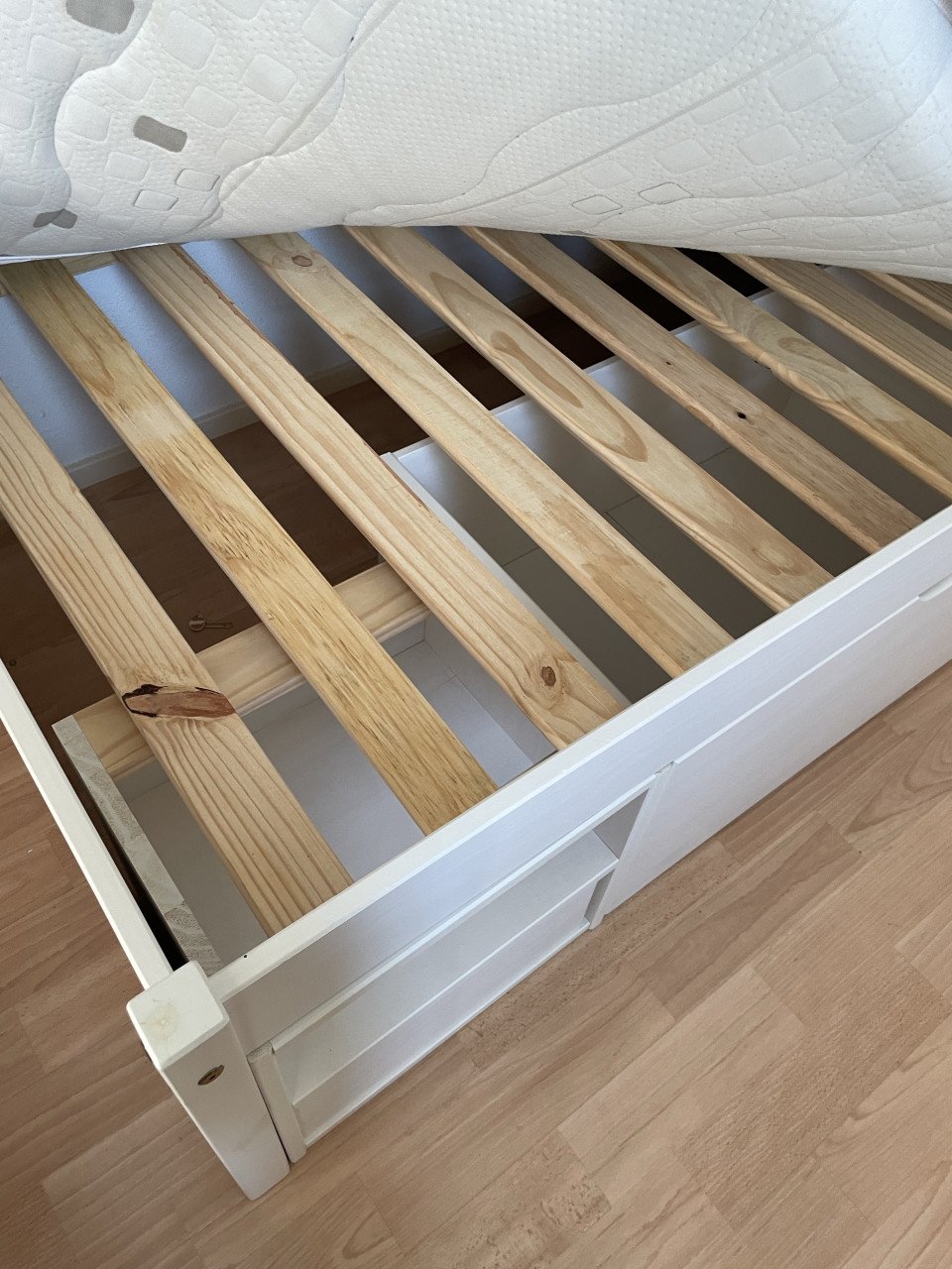 Kajuitbed grenen wit